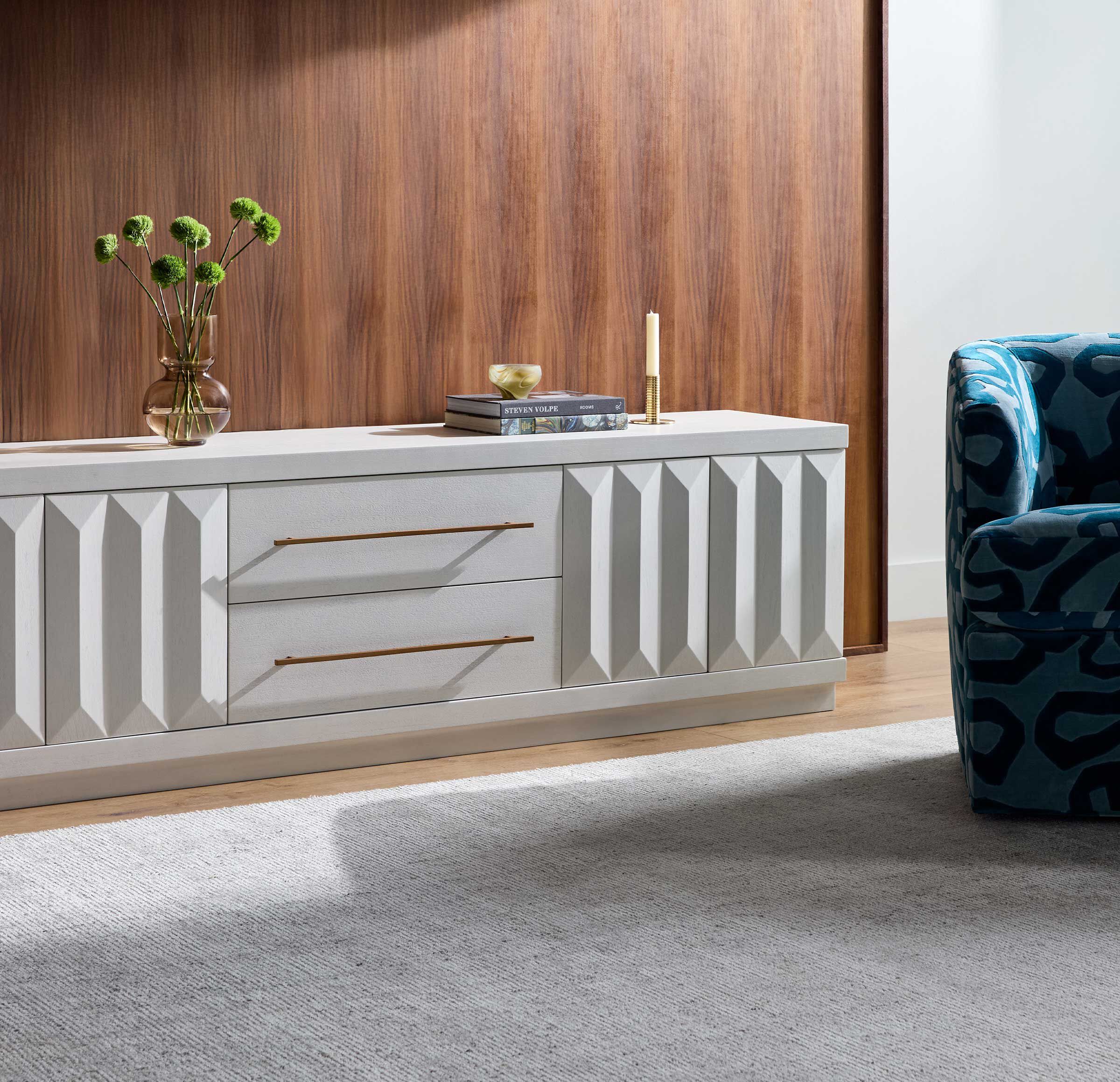 Monterey Low Media Console | Mitchell Gold + Bob Williams