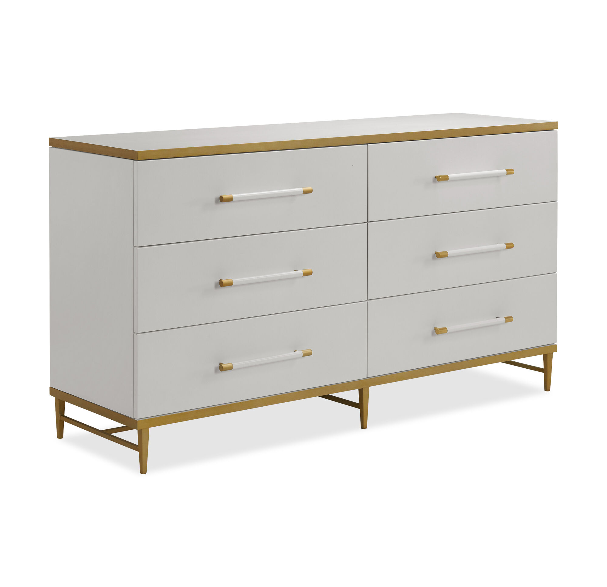 CELINE 6 DRAWER DRESSER - CREAM, , hi-res