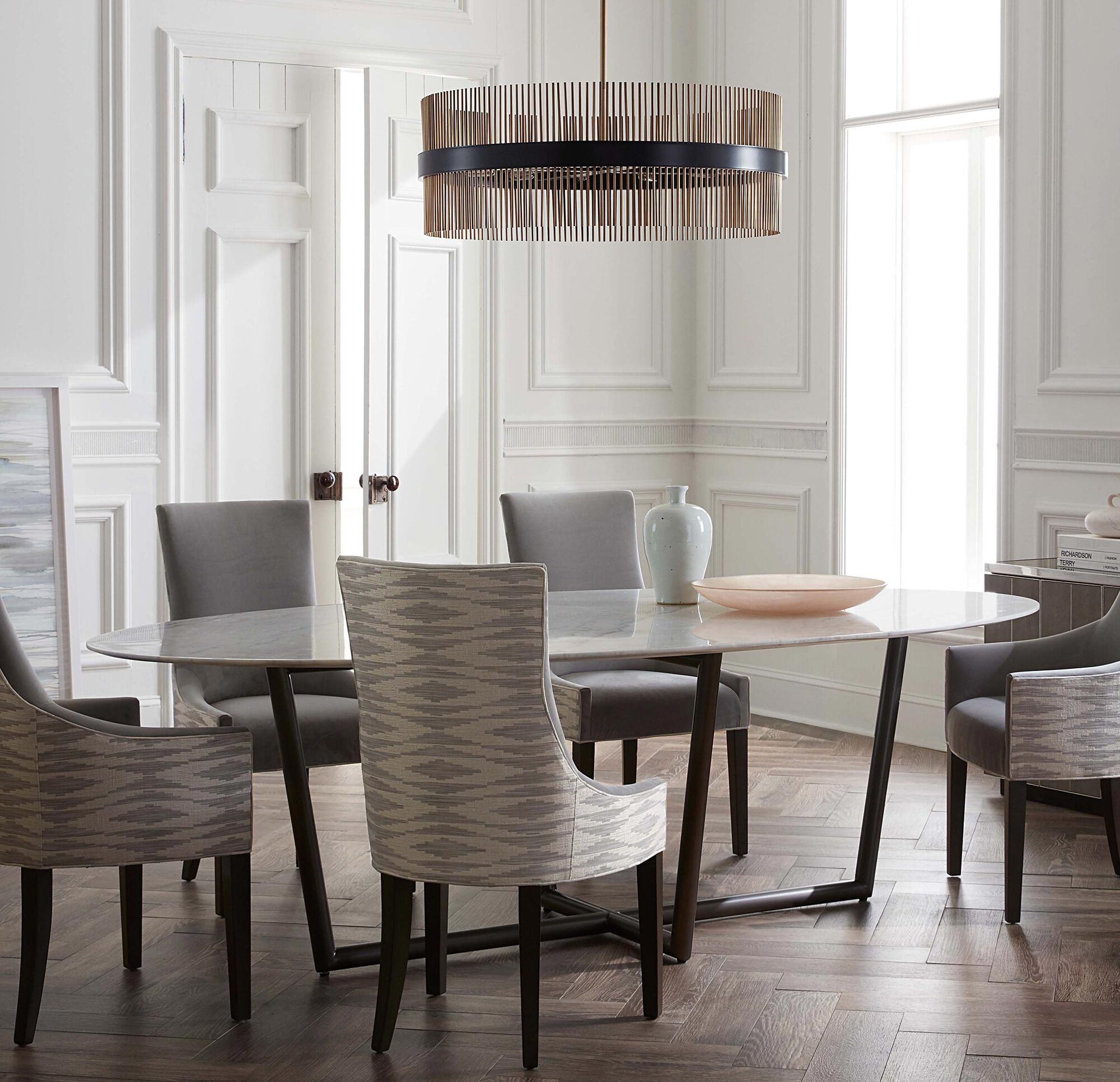 Modern Oval Dining Table, , hi-res