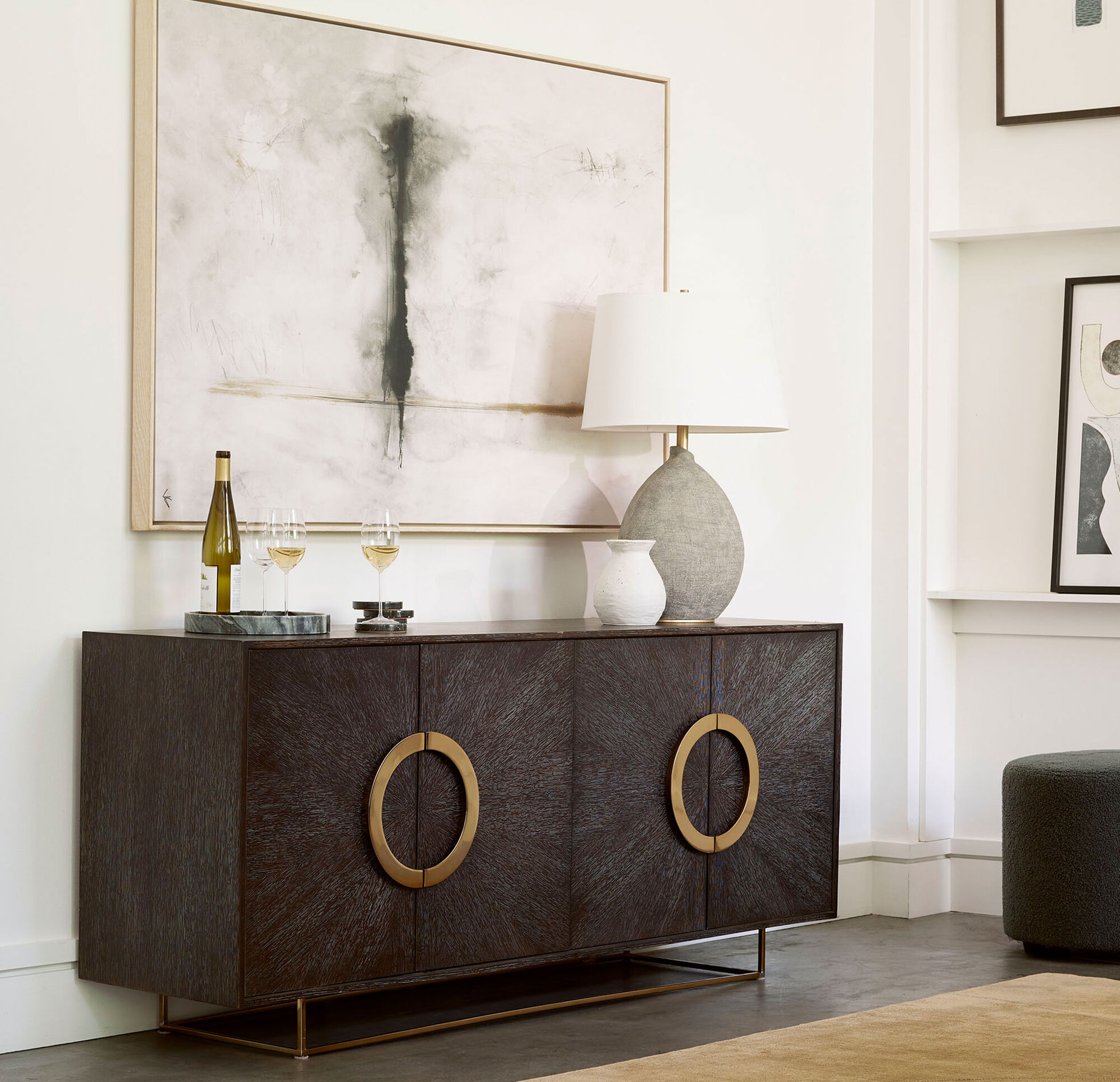 LISBON MEDIA CONSOLE - CHOCOLATE, , hi-res