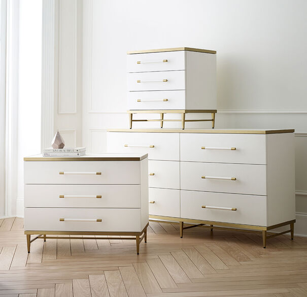CELINE SMALL 3 DRAWER CHEST - CREAM, , hi-res