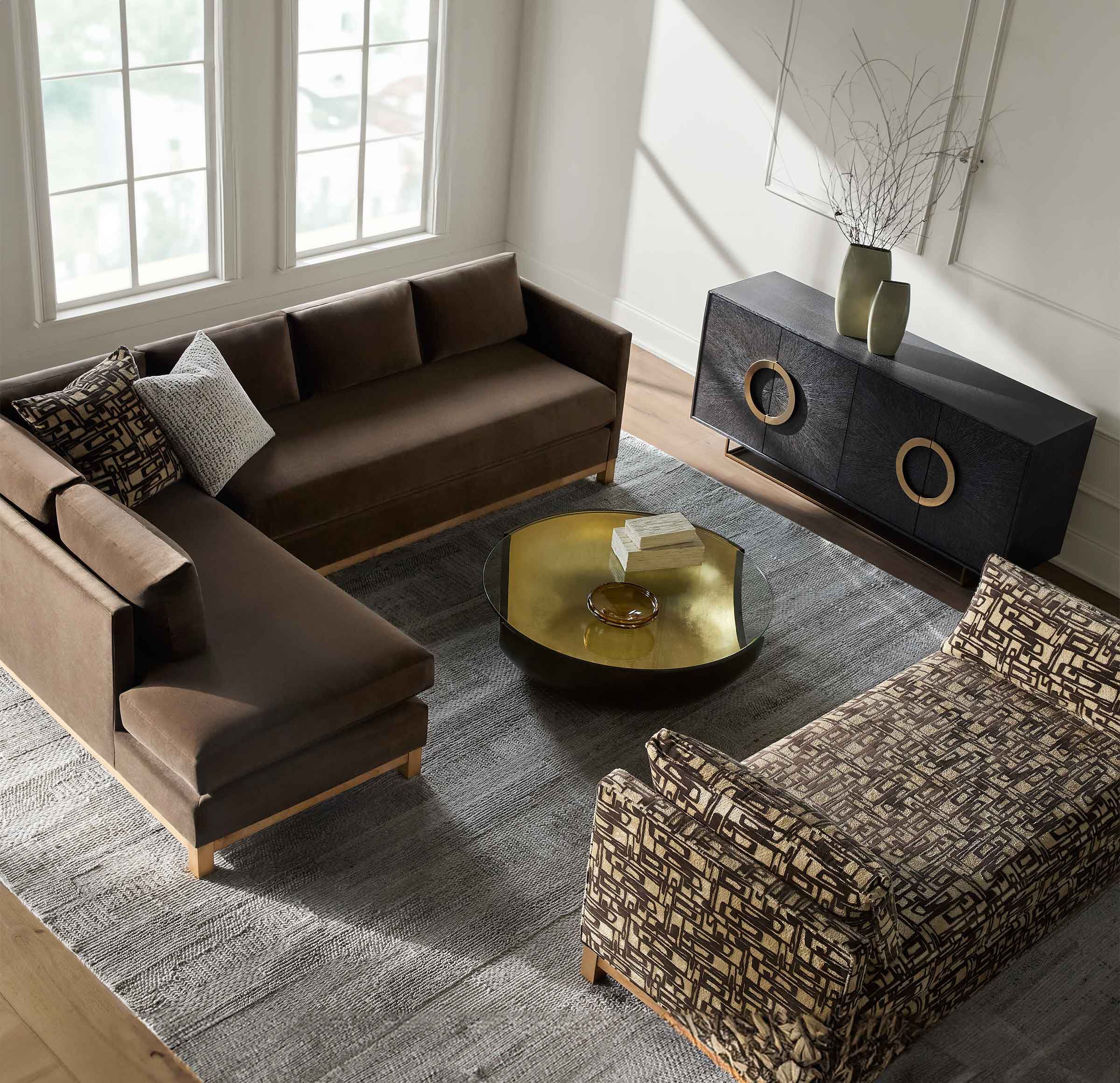 LISBON MEDIA CONSOLE - CHOCOLATE | Mitchell Gold + Bob Williams