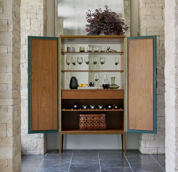 LANCASTER BAR CABINET, , hi-res