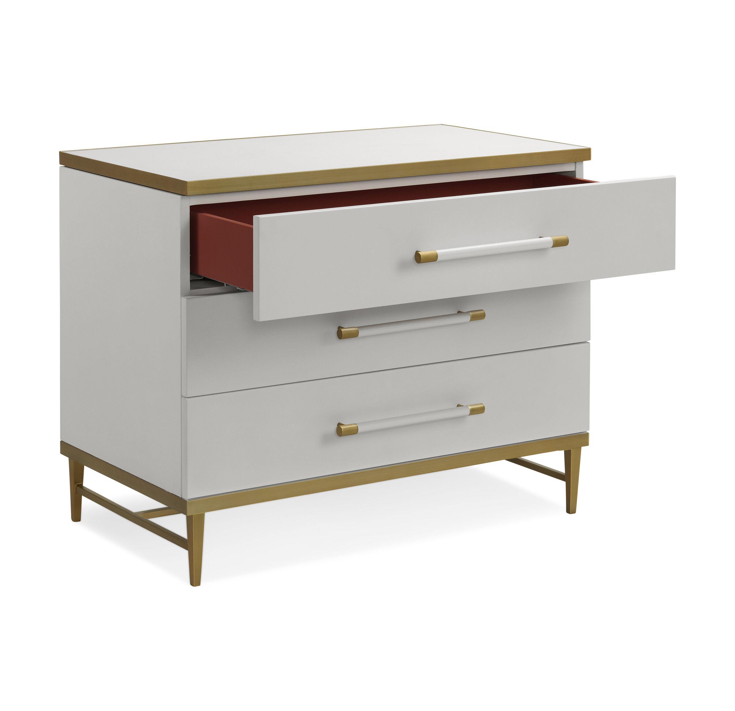 CELINE LARGE 3 DRAWER CHEST - CREAM | Mitchell Gold + Bob Williams
